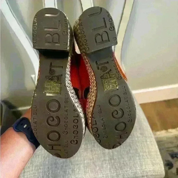 Chocolate Blu Gala platform slingback sandals size 7.5 - Picture 4 of 5